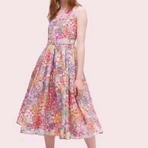 Kate spade ♠️ floral midi A-line dress size 4